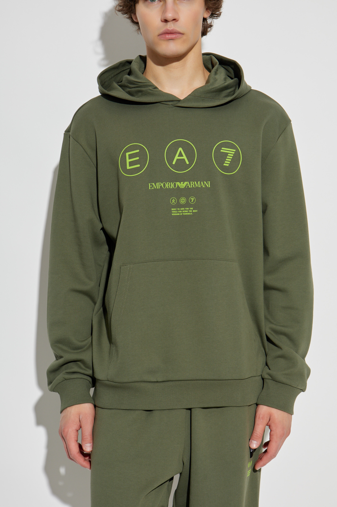 Green Hoodie EA7 Emporio Armani - Vitkac AS